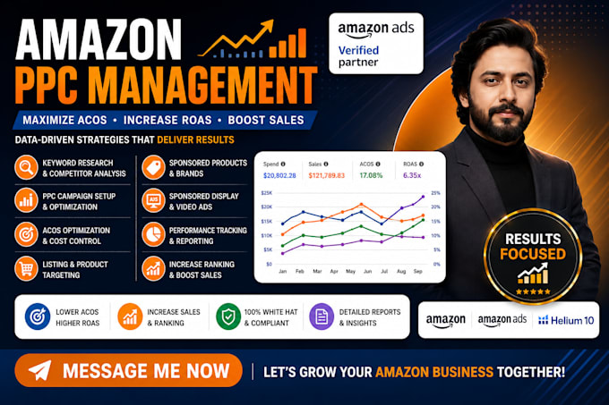 offer full amazon ads and amazon PPC management service