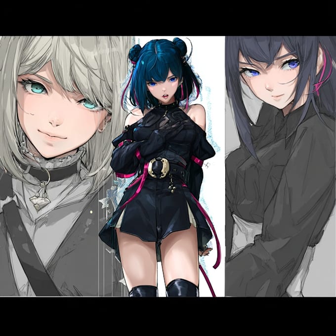 draw anime character illustration
