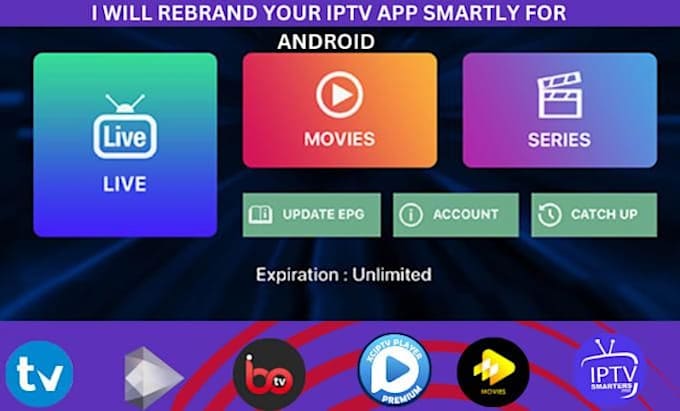 develop iptv app, xciptv, iptv website, ibo player, iptv hdo box and xplicit