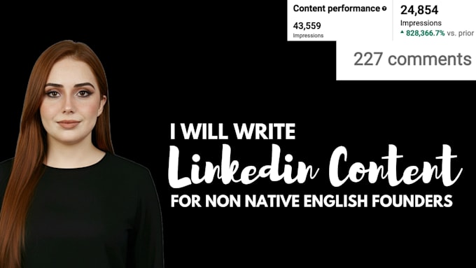 write engaging linkedin content for non native english founders