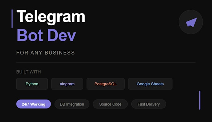 build a custom telegram bot for your business