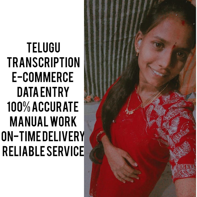 do accurate telugu transcription and e commerce data entry
