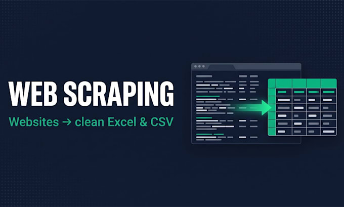 scrape any website into clean excel, CSV or google sheets data