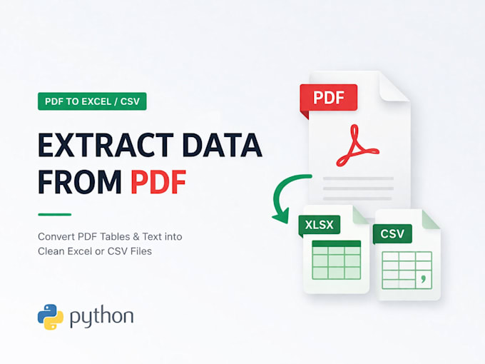 extract PDF data into clean excel or CSV using python