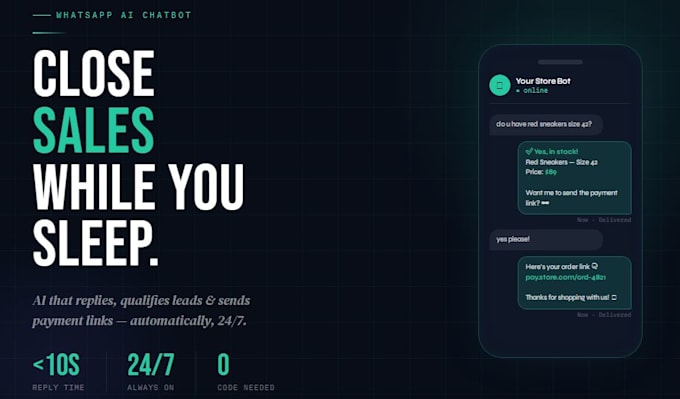 build a whatsapp ai chatbot for ecommerce customer support and leads