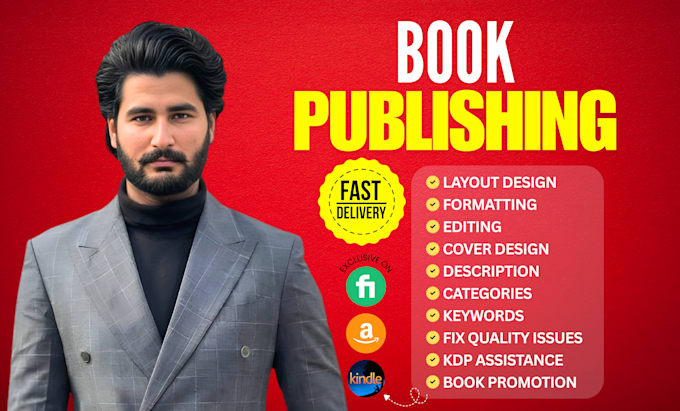 publish your book on amazon KDP, format your book, and handle full KDP