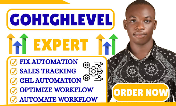 fix gohighlevel automation, workflow optimization, CRM, setup sales tracking