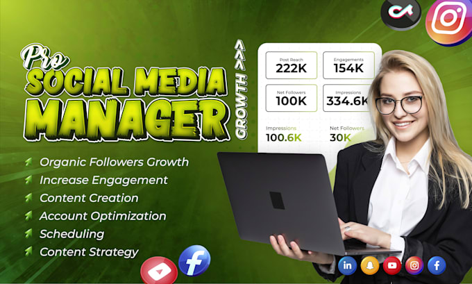 be your social media marketing manager and content creator
