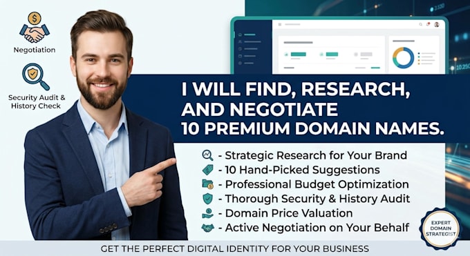 Premium Names Find, research, and negotiate 10 premium domain names for your business ...