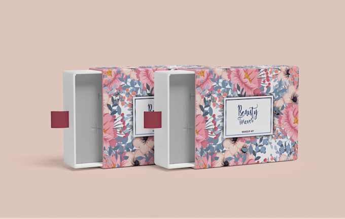 design minimalist and unique label or box packaging design