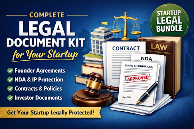 prepare a complete legal document kit for your startup