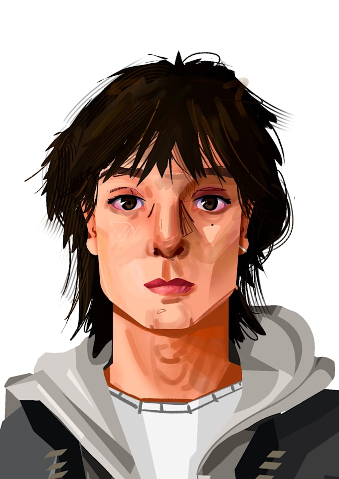 make a digital portrait