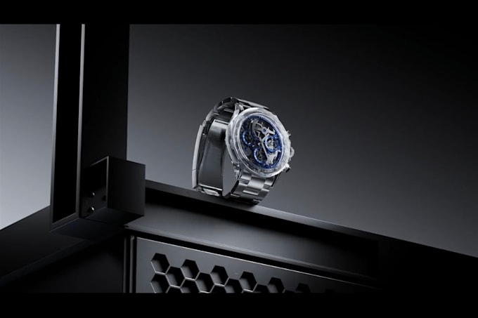 3d watch animation 3d watch cad design technical drawing commercial animation