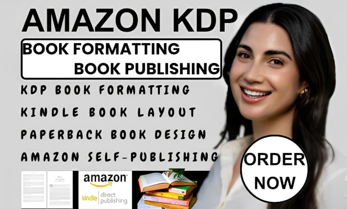 professionally format your book for amazon KDP kindle and paperback