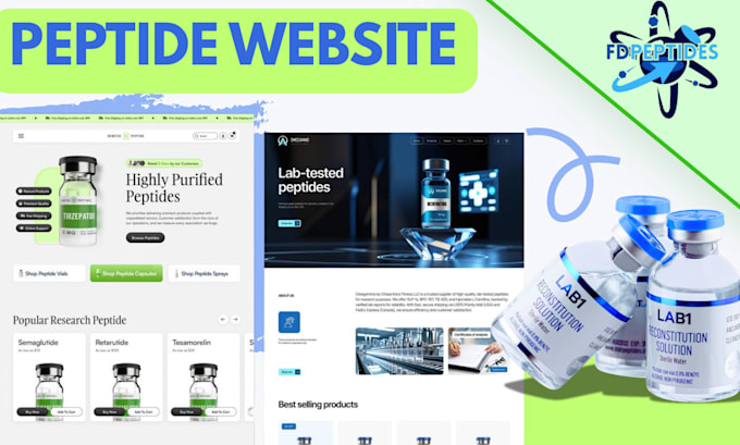 build a woocommerce ecommerce website for peptide brands