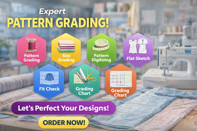 do professional pattern grading and digital patterns