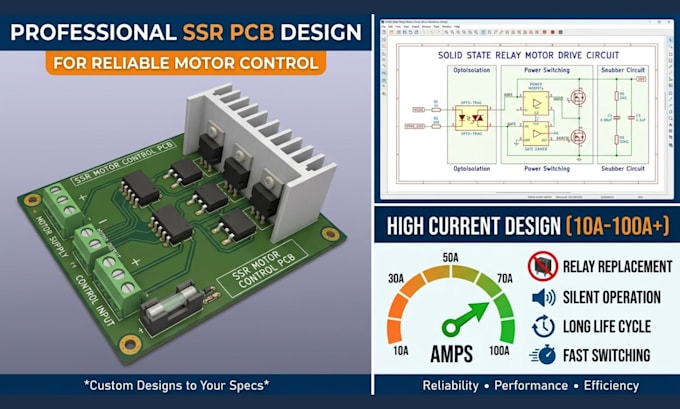 design ssr pcb for reliable motor control and replace mechanical relay circuits