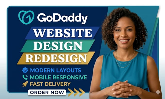 design, redesign, and develop godaddy website as a godaddy expert