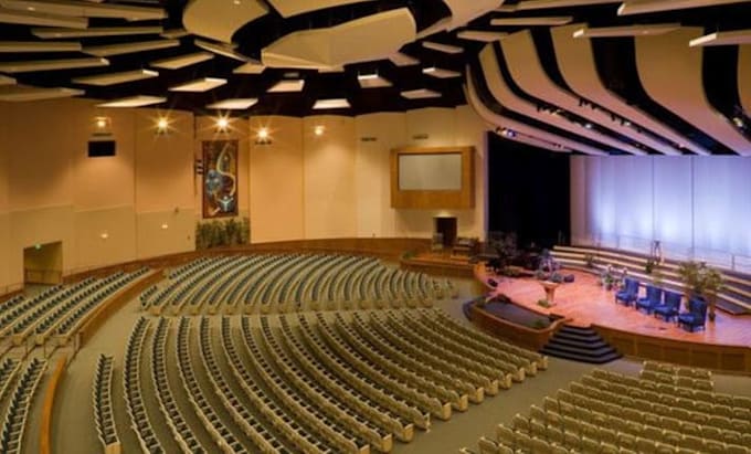 Design church interior and exterior design, stage design and ...