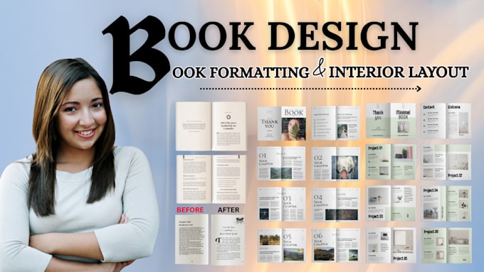 do amazon KDP ready book formatting and interior design, book layout design