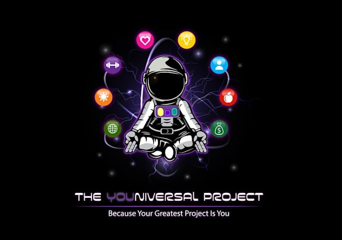 design astronomical wellness coach logo