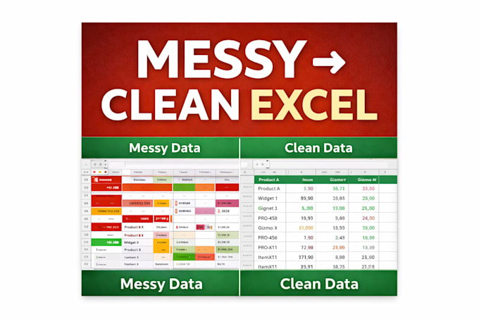 clean and fix messy excel data fast and professionally