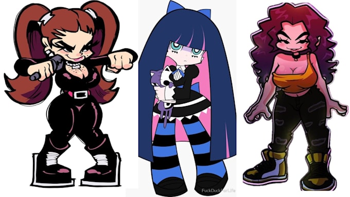 Design and animate your oc sprite sheet for friday night funkin mod fnf ...