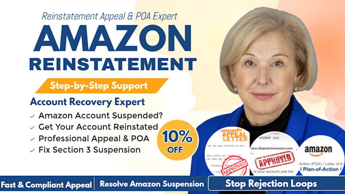 amazon reinstatement appeal letter for section 3 and asin reinstatement