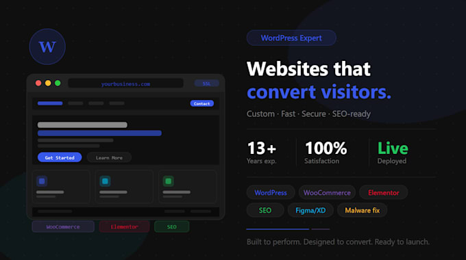 do a modern business wordpress website design, redesign, development