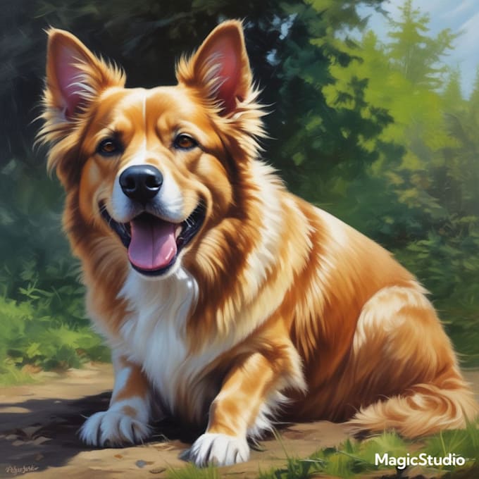 do a custom pet portrait, dog portrait, cat portrait