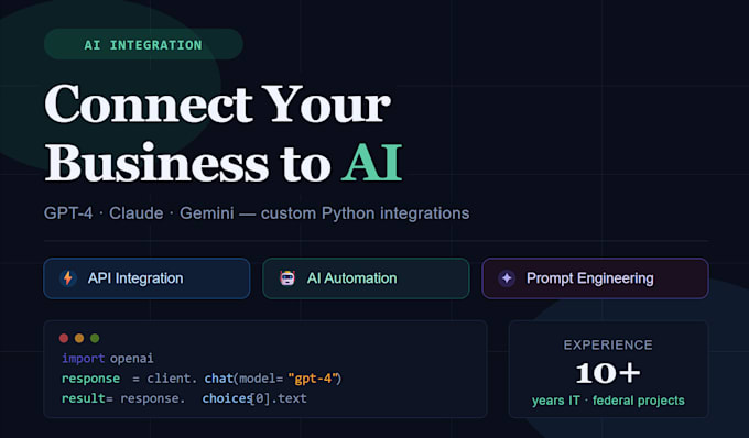 integrate custom ai solutions and openai apis into your workflow