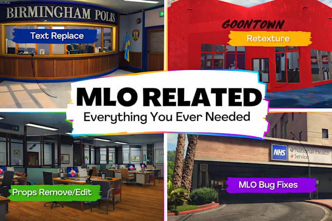 create custom fivem mlo maps, interiors, exteriors, ymap, props and retexture