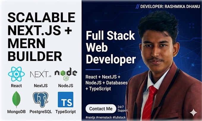 be your expert nextjs developer and mern stack web application