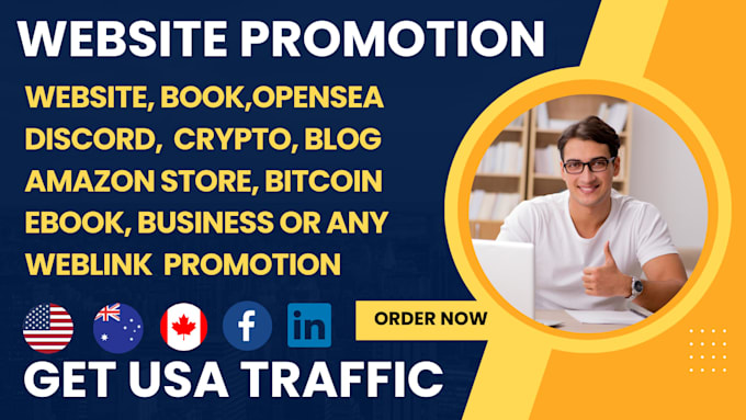 do promote website or any link social media