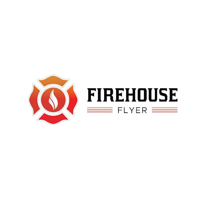 create custom firefighter badge and rescue logo