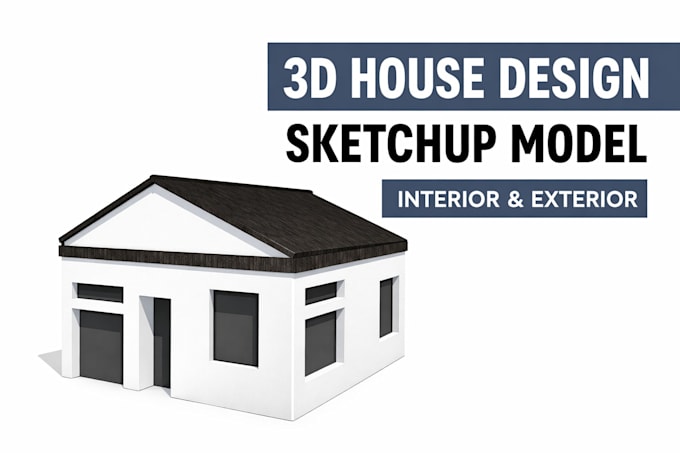 design a modern 3d house model in sketchup