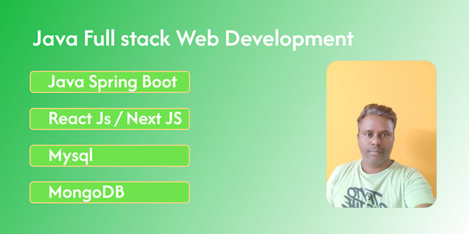 develop java spring boot rest API and react frontend