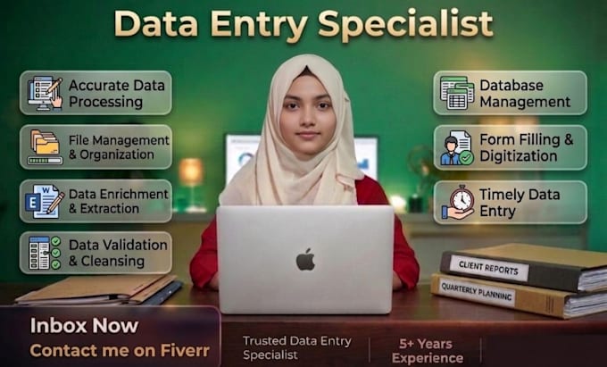 do expert data entry and web research