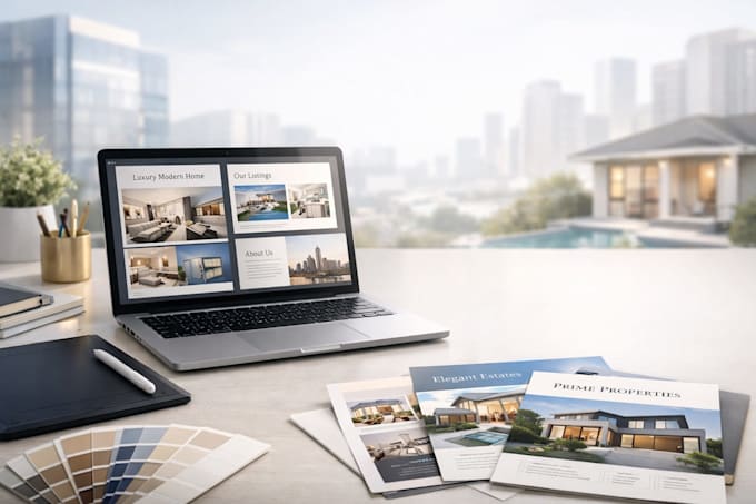 design real estate presentation, listing brochure, digital pdf document