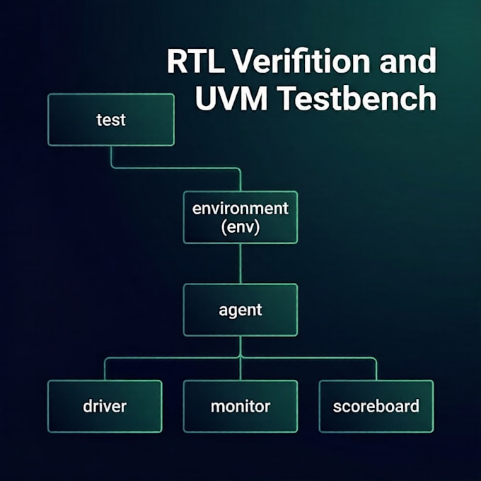 do rtl verification, uvm testbench , functional coverage for asic and fpga