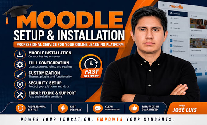 install and configure moodle on your hosting or server