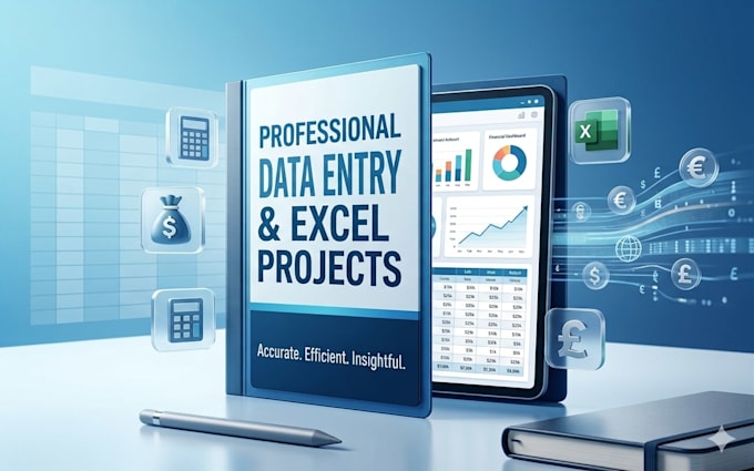 financial data entry with excel