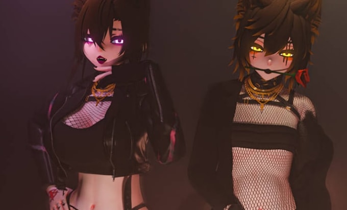 do custom vrchat avatar commission nsfw vr avatar furry character anime model