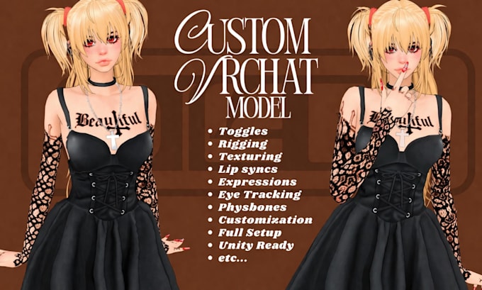 Crear avatar personalizado realista para vrchat furry y modelo ...