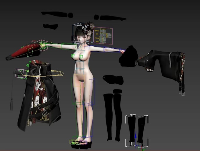 do 3d character skin weighting and rigging in 3ds max for unity
