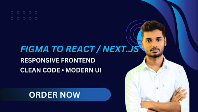 convert figma to react or nextjs responsive website