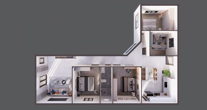 model 3d for your floorplan or building