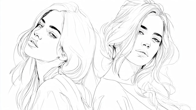 draw detailed line art illustrations