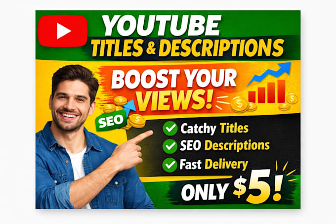 write attractive youtube title and description