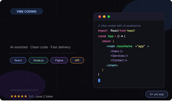 build a custom coded website with react and nodejs
